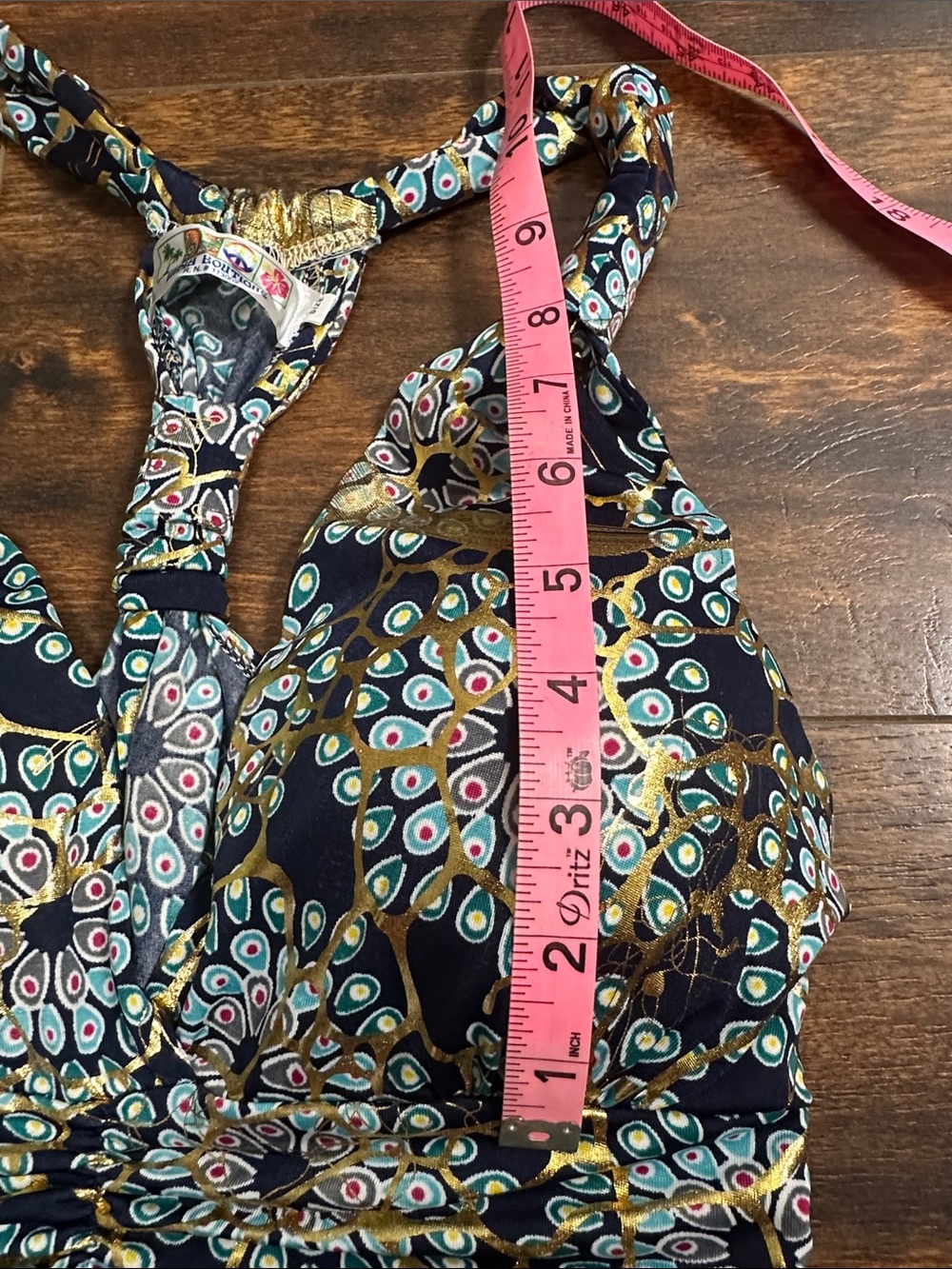 πIndia Boutique Navy and Yellow Floral Racerback Maxi Dressβ¨ - Picture 8 of 11